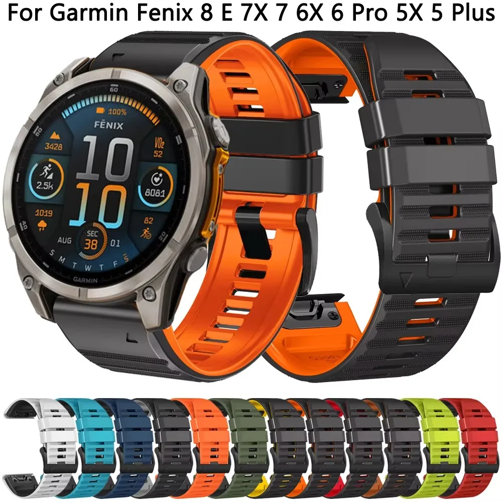 Quick fit 22mm 26mm Armband für Garmin Fenix E 8 47mm 51mm 7 7x Pro 6 6x Pro 5 5x plus/965 955/Epix Pro Gen 2 Armband