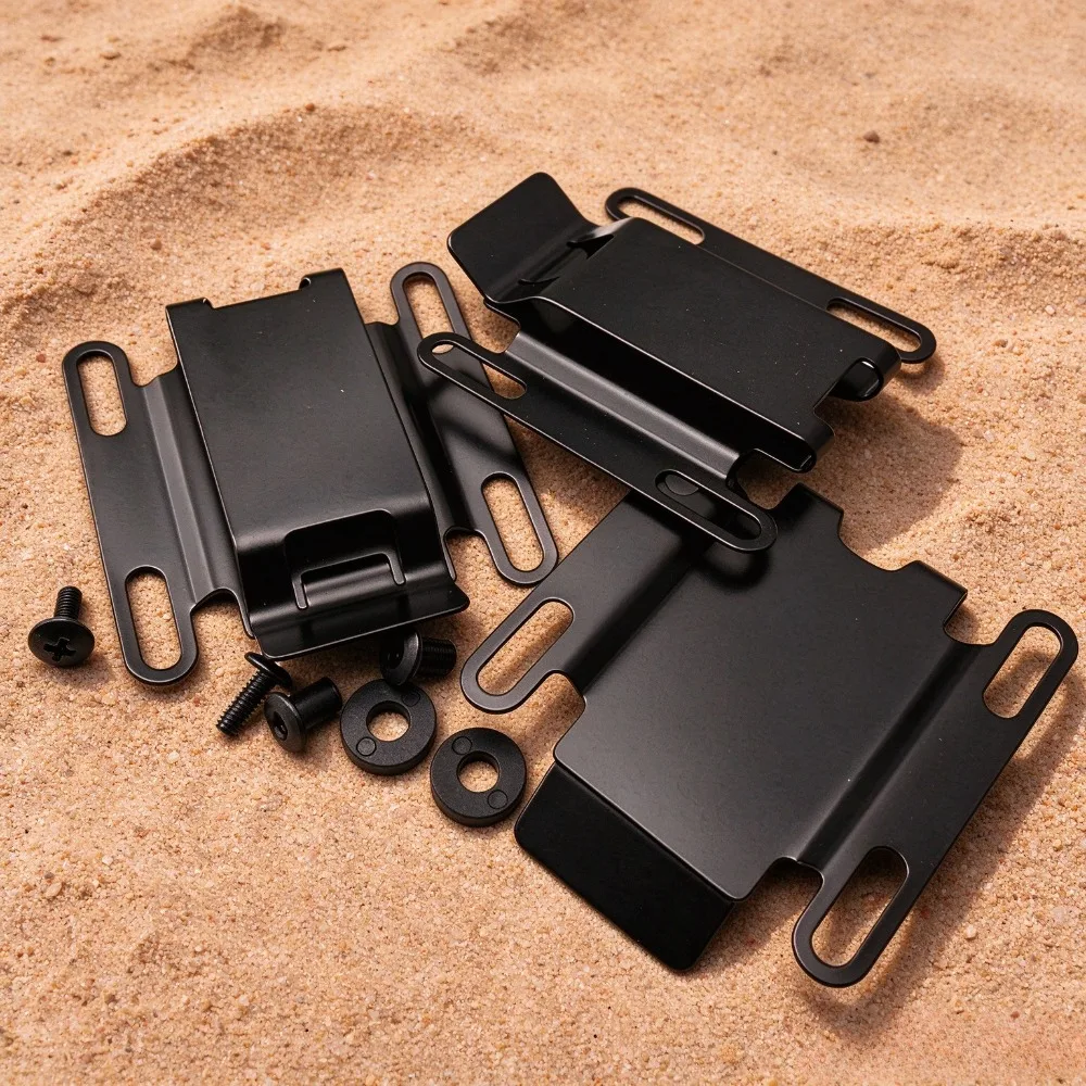 Fixed Blade Knife K‑Sheath Belt Clip Kit Metal Waist Clip with Complete Screws and Gaskets for EDC Knife Holster Modification