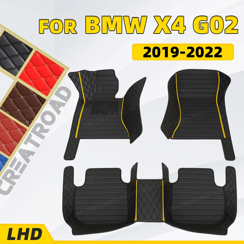 

Автомобильные напольные коврики на заказ для BMW X4 G02 2019 2020 2021 2022, автомобильные накладки на стопы, аксессуары для интерьера