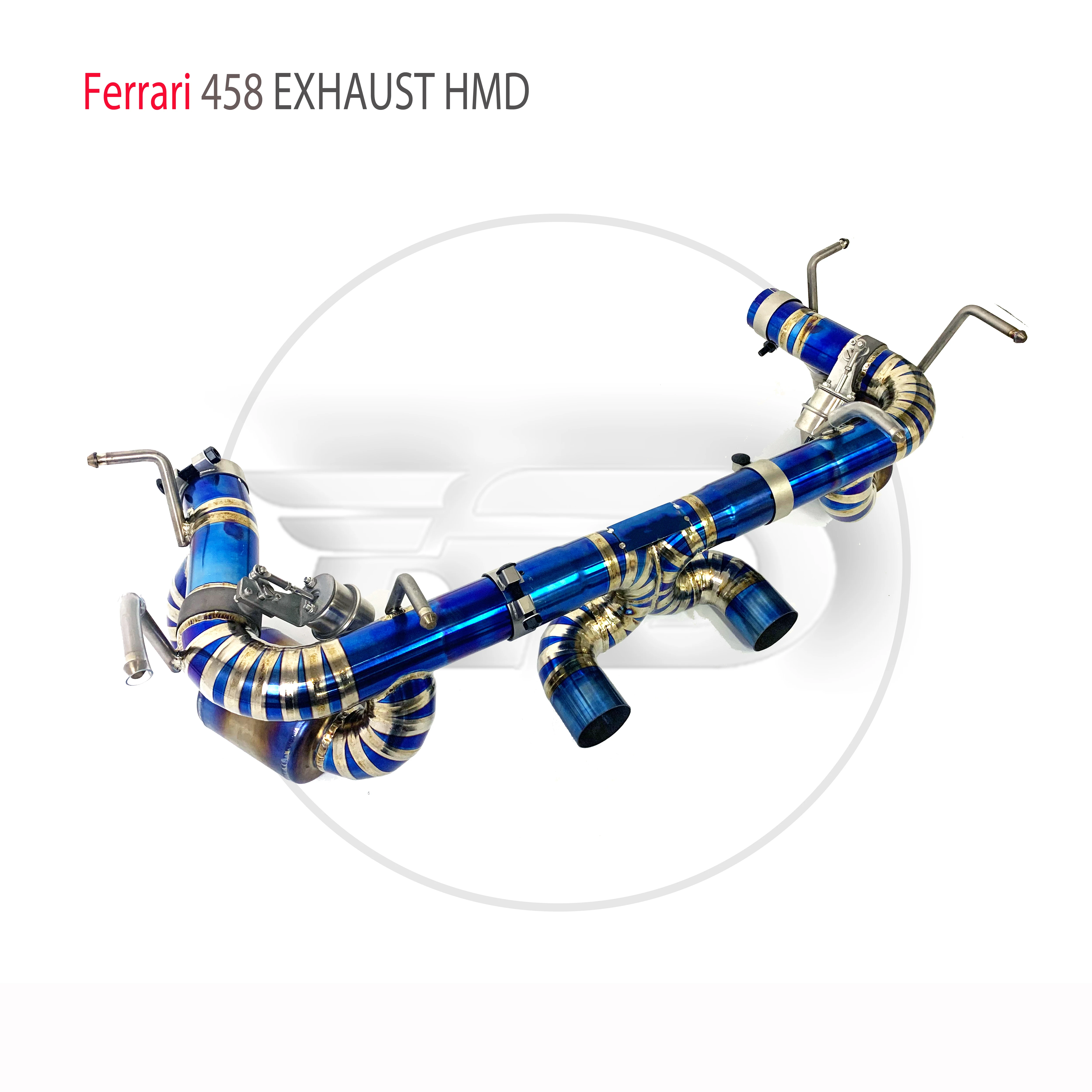 HMD Titanium Exhaust Systems Catback For Ferrari 458 Modification Muffler With Valve