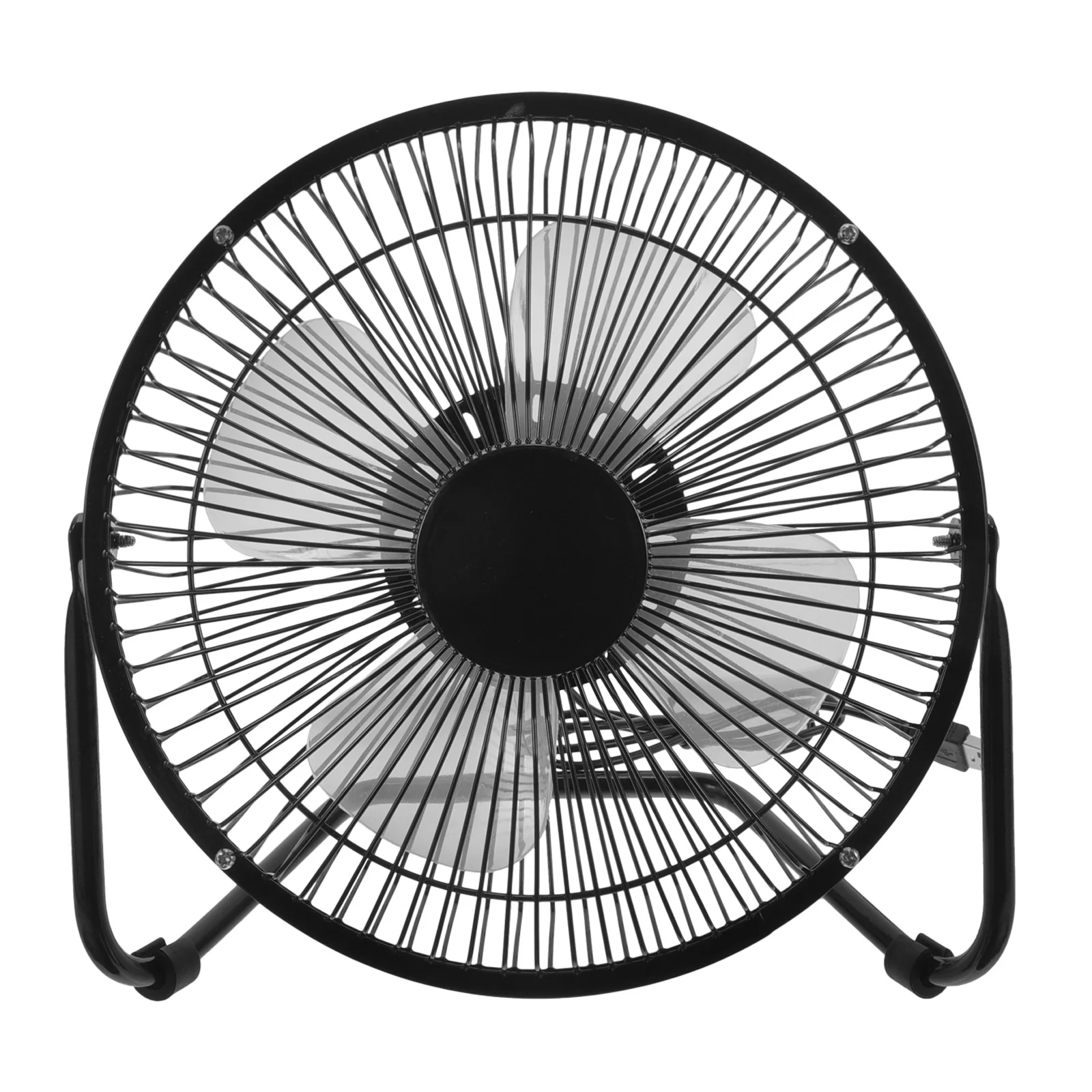 

Retro USB Mini Fan Metal Quiet Desktop Laptop Cooling 360 Degree Adjustable Portable Table Fan for Office Home Use