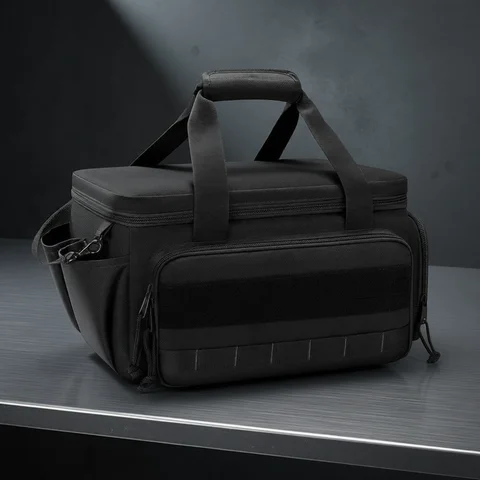High-capacity Tool Storage Bag Comfortable Handle Thick Padded Base Easy Carrying Tool Case Black Color Water Resistant Tool Bag