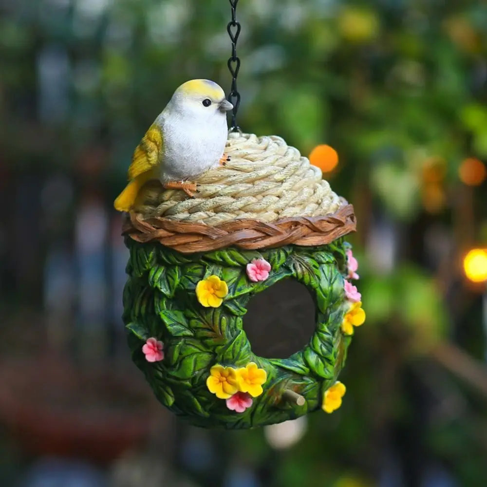 Craft Accessories Weatherproof Bird Houses Resting Place Garden Hatching Breeding House Nest Durable Cute Birds Nest