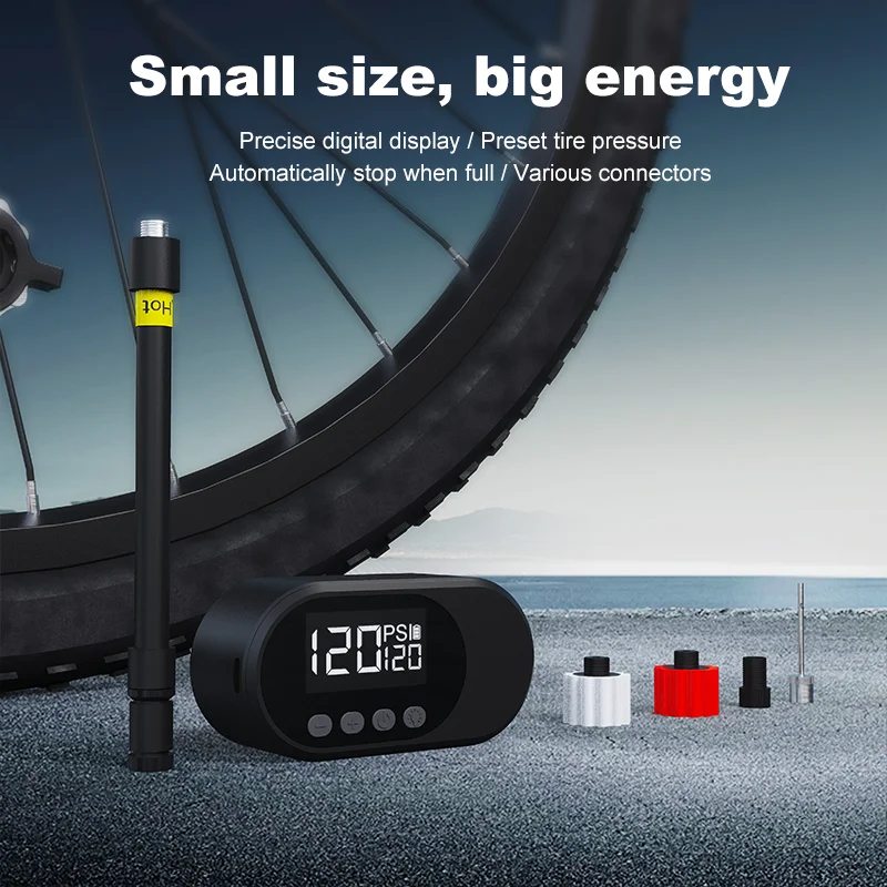 

Мини-портативный интеллектуальный насос для накачивания горного велосипеда, дорожного велосипеда, электрического насоса для накачивания шин