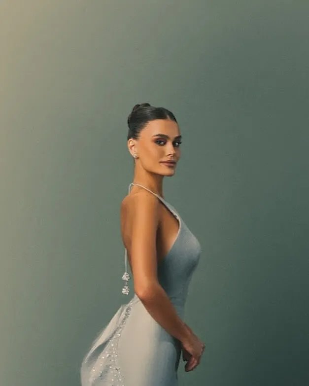 Dreamlike Blue Mermaid Evening Dresses with Ruffled Train Glitter Tulle Backless Formal Party Dress فساتين سهرة robes de soirée