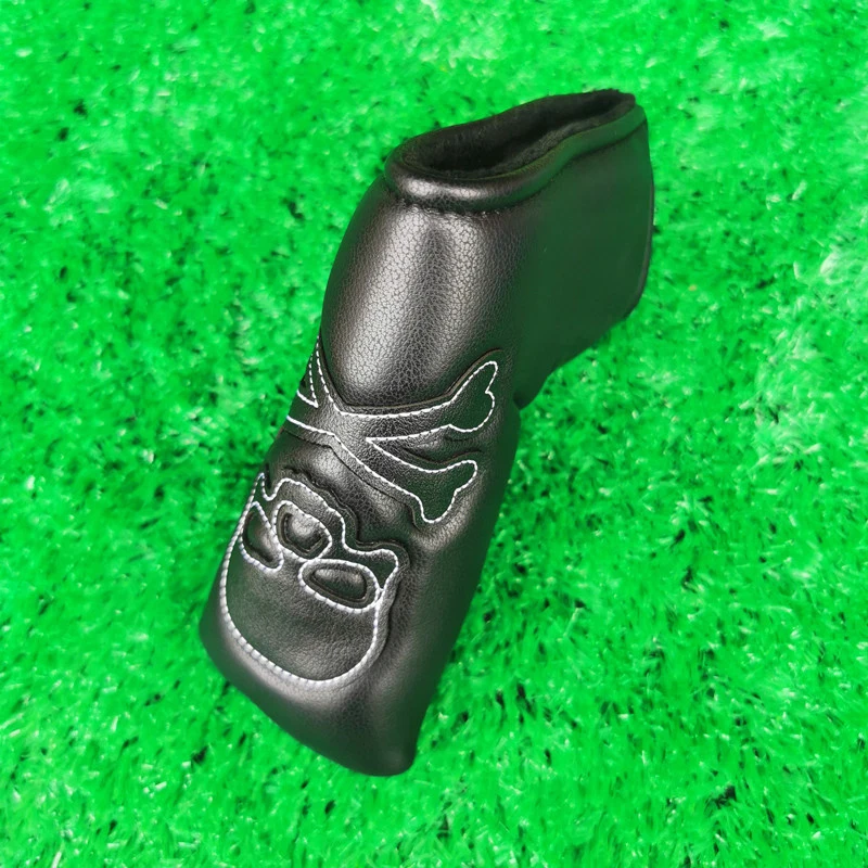 Conjunto De Madeira De Golfe De Couro PU, Fairway Putter Club Set, Tampa da cabeça, Unisex