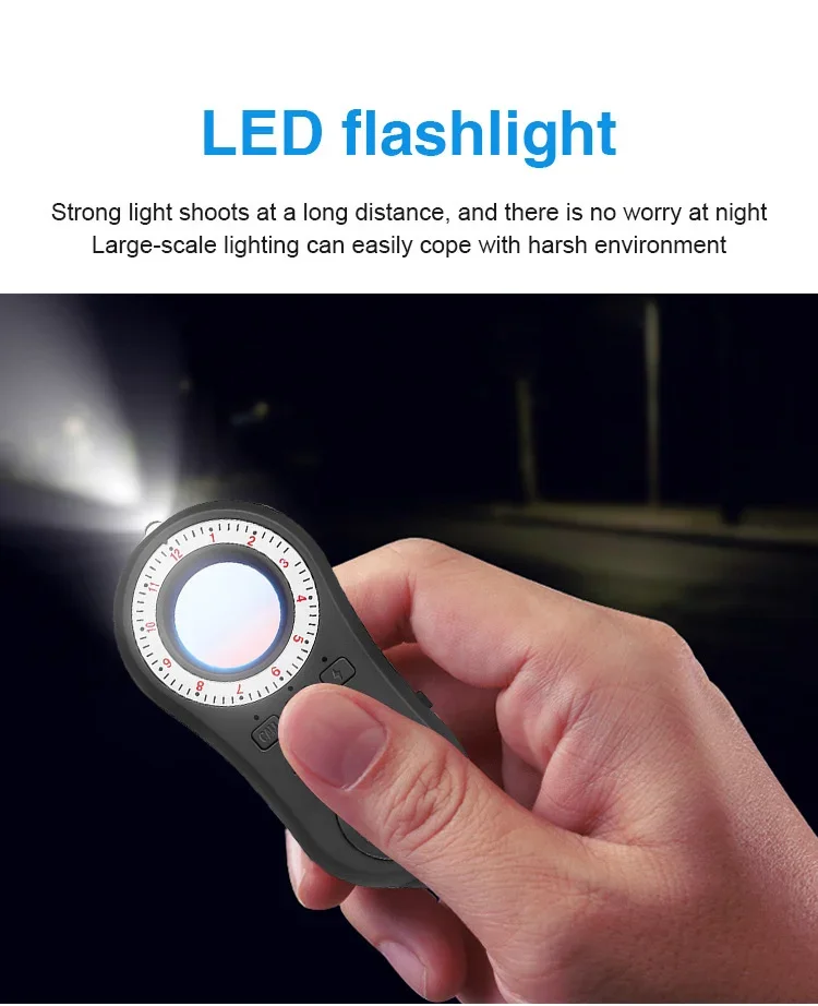 Portable S100 Hotel Anti-sneak Anti-eavesdropping And Anti Camera Detector For GPS GMS Finder Tracker Scanner Infrared Detector