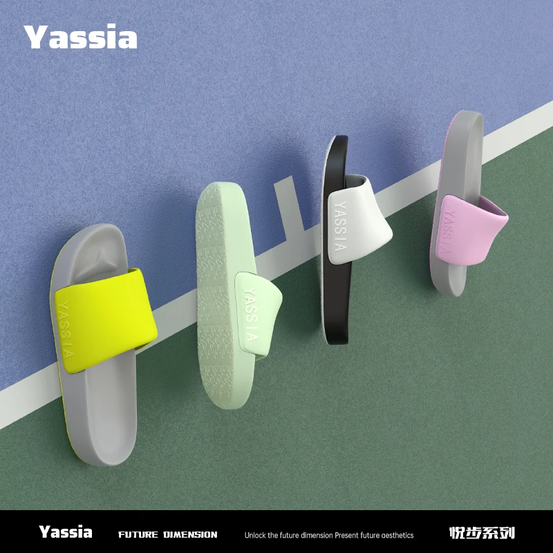 yassia Thick Bottom Slippers Summer Home Use Bathroom Indoor Outdoor Wear Cool Slippers Women's Soft Comfortable - Image 6
