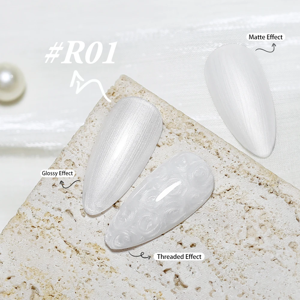 Arte Clavo 15ML Hot Selling Nail Art Pearl Shell Thread White Pink Blue Nail Polish Japanese-Style UV/LED Soak Off Gel Varnish