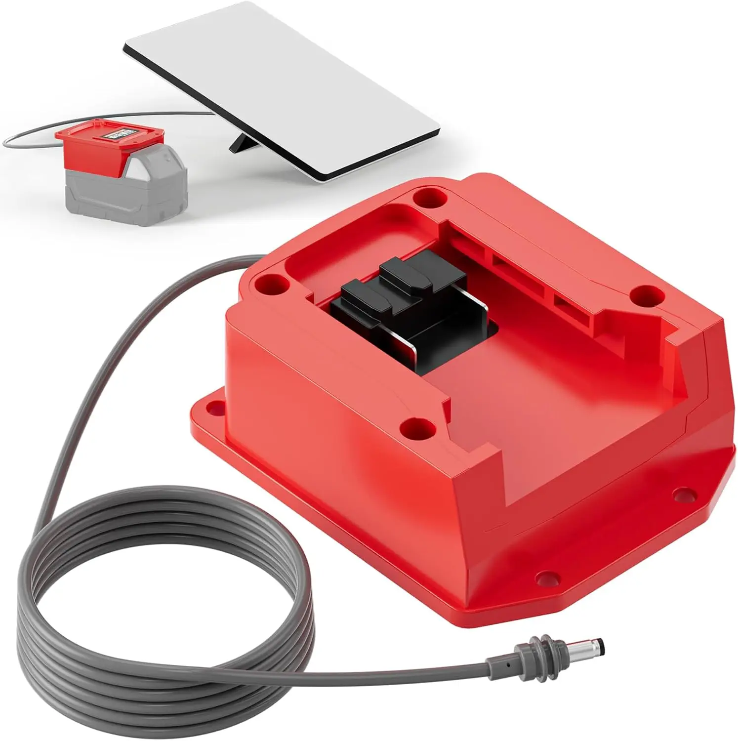 

Battery Adapter Compatible with Starlink Mini Dish, Compatible with Milwaukee 18V Battery, 3.3Ft 18AWG DC5521 Power Cable, Power
