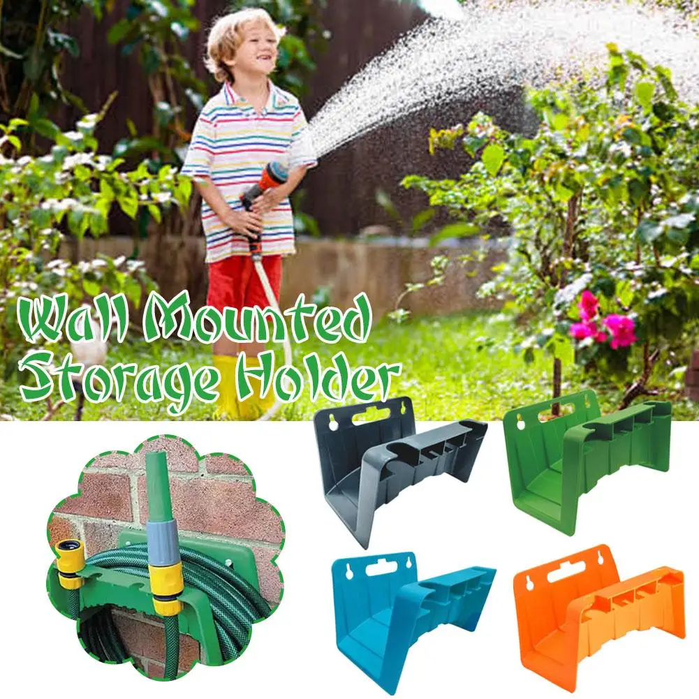 

1pcs Wall Mounted Garden Irrigation Hose Pipe Hanger Pipe Storage Organizer Hose Plastic Holder Frame Water Winding T5w7