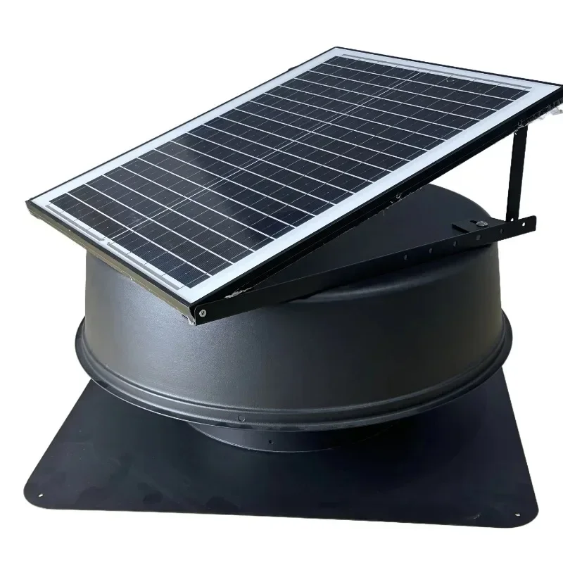 france sell12'' 30W Heat Extraction HVAC Roof Mount wiring free solar power roof vent air extracting attic exhaust fan