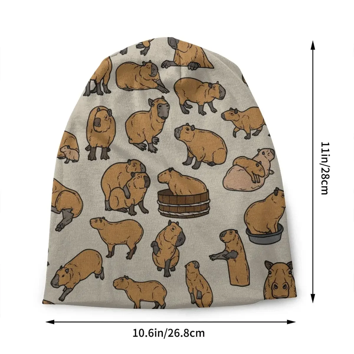 Winter Warm Bonnet Femme Knitted Hats Never Enough Capybaras Beanie Cap Outdoor Ski Wild Animals Of South America Beanies Caps