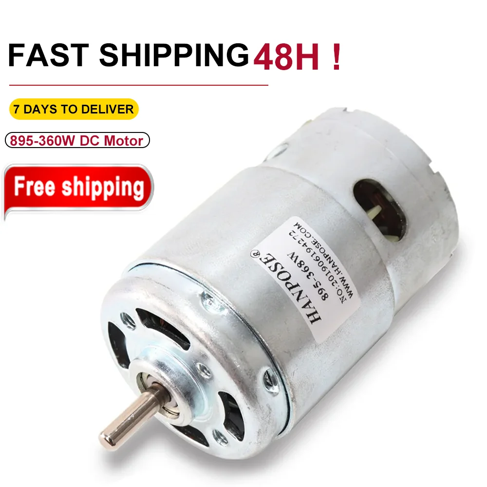 DC 24V Electric spindle Motor 895 360W DC For Drill Brush dc motors 895 lawn mower motor for 3D printer accessories