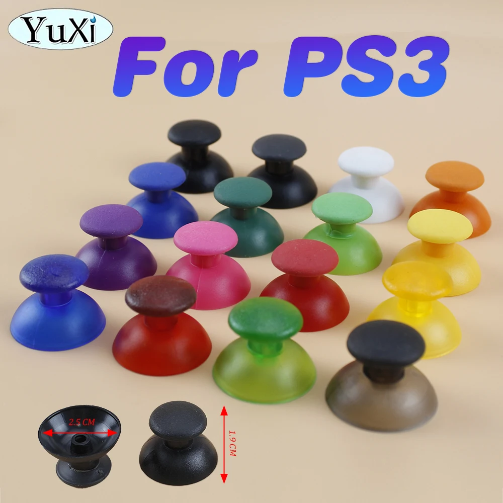 1Pcs For PS3 Analog Joystick Thumbstick Grip Button Cap For PlayStation 3 Controller Thumb Stick Button Key DIY Accessories