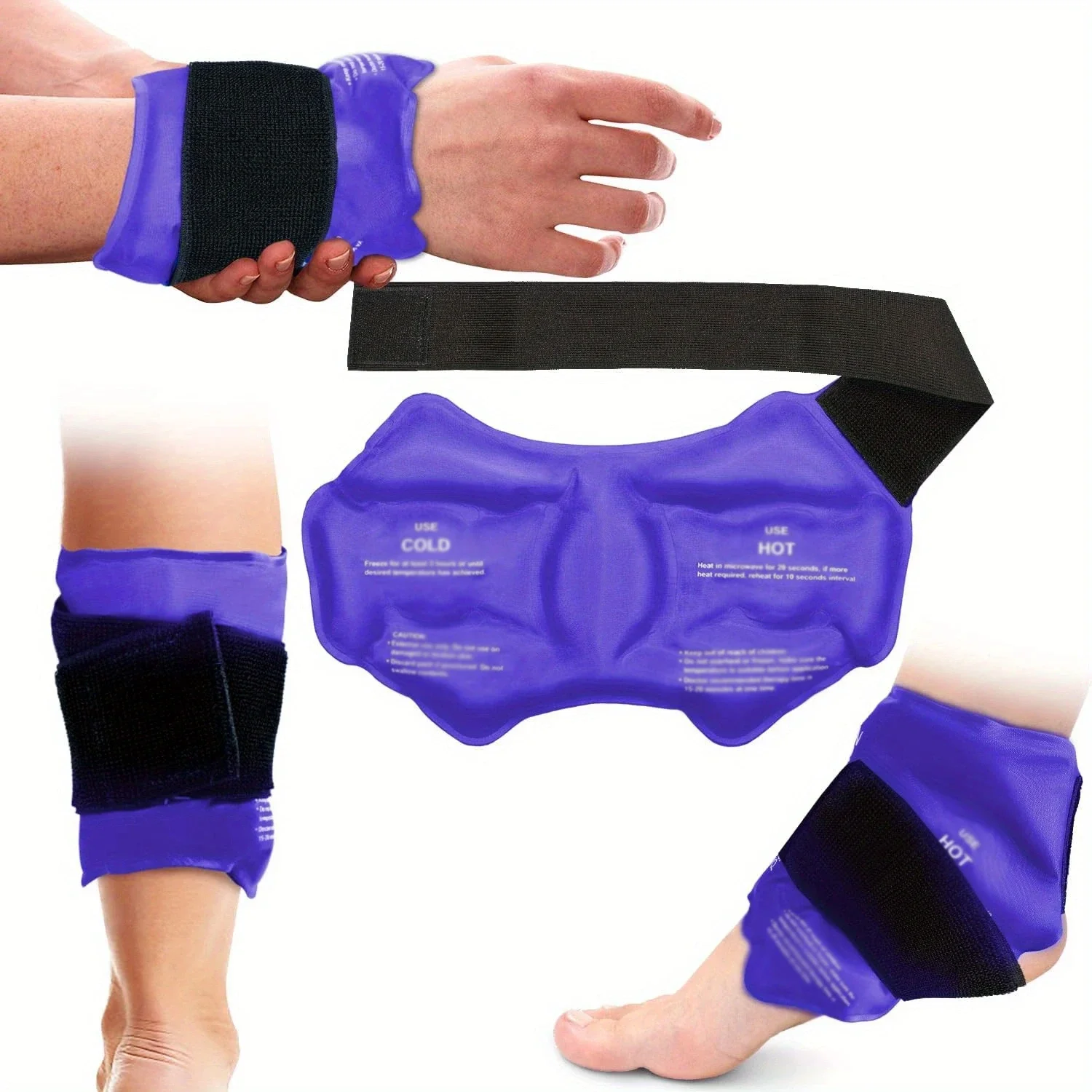 

Бандаж на лодыжку Ice Pack Wrap для лечения травм, горячая и холодная терапия, многоразовый гель, холодная упаковка, поддержка лодыжки для облегчения боли, растяжения, устройство Tens