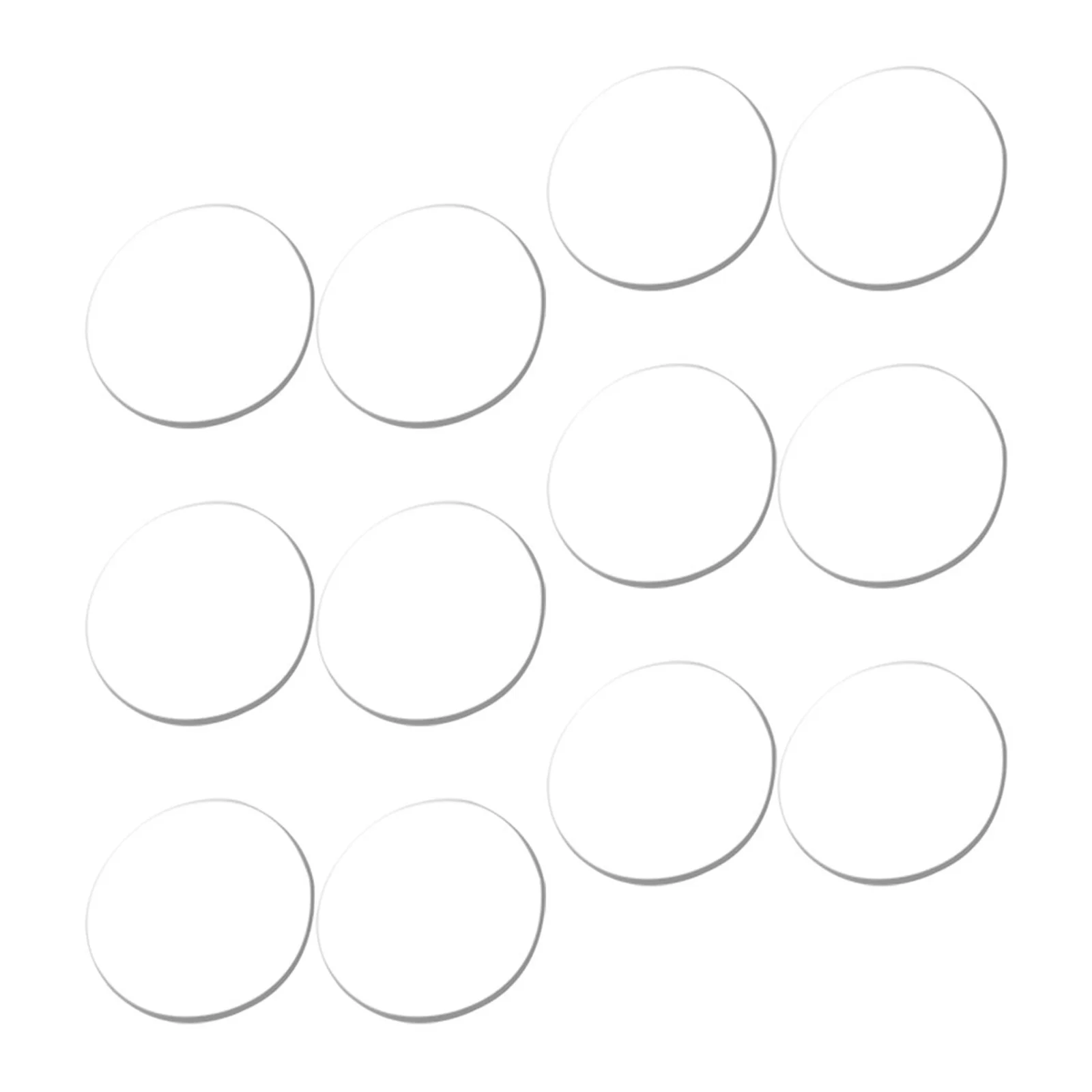 

12Pcs Clear Suction Bumpers Anti-Slip Glass Table Pads PP Material Reusable Spacers Glass Table Washer Antislip Spacer