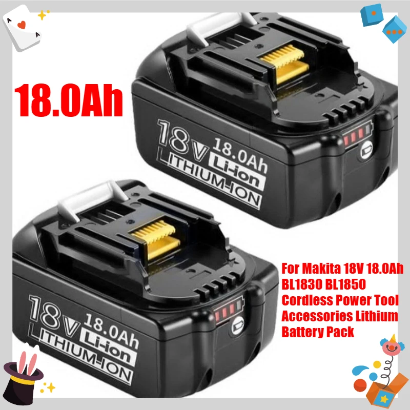

For Makita 18V 18.0Ah BL1830 BL1850 Cordless Power Tool Accessories Lithium Battery Pack