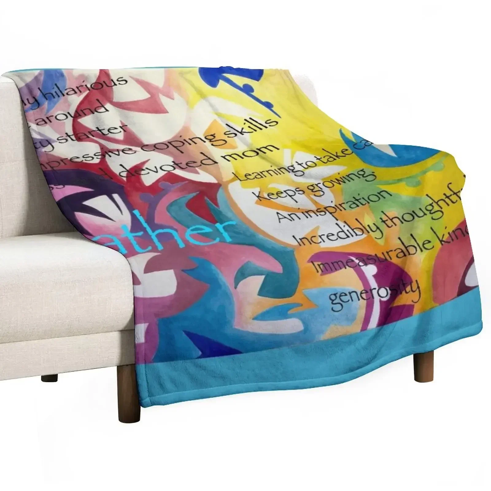 New Heather/ Tropical Transformations Throw Blanket Moving Weighted Multi-Purpose Blankets