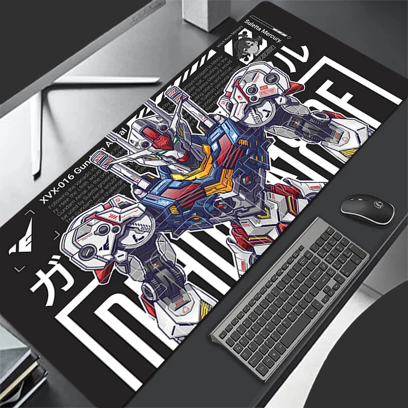 

Mechanical Warrior Gundam Aerial Mouse Pad big non-Slip Rubber Gaming MousePad Desk Pad for Office and Gaming PC game Mousepad