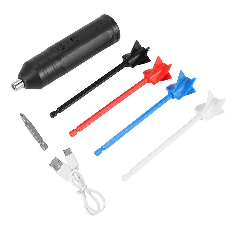 خلاط إيبوكسي A01V، أدوات خلط الراتنج المحمولة لتحريك الراتنج - آلة تحريك كهربائية مع 4 قطع مجاذيف