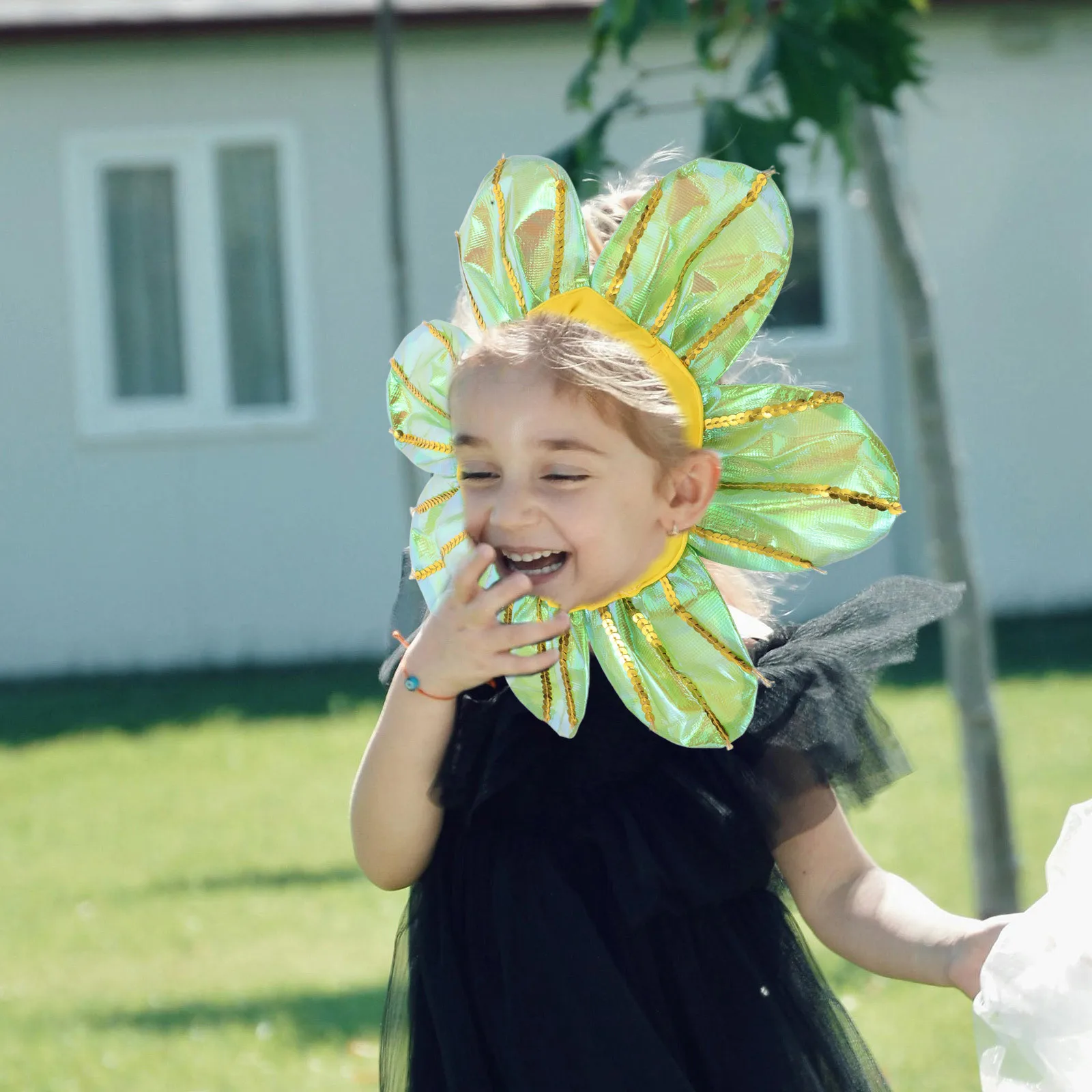 Cute Sunflower Headwear Lightweight Soft Fit Great for Childrens Party Performance Festival School Sports Meet Role Play