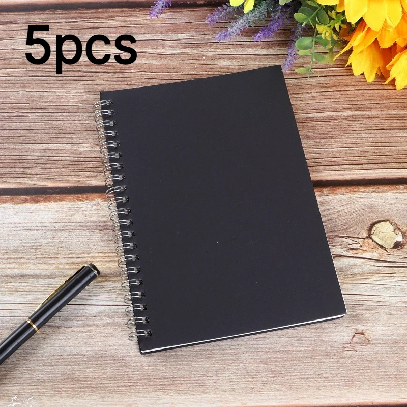 5 A5 50 sheets 100 page creative stationery notebooks, student hand drawn drawing notebooks Office Register