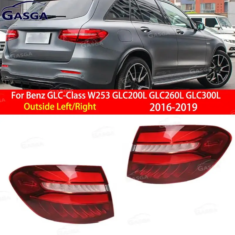 

Задний фонарь для Mercedes-Benz GLC-Class W253 GLC200L GLC260L GLC300L 2016-2019, внешний светодиодный задний фонарь в сборе, стоп-сигнал