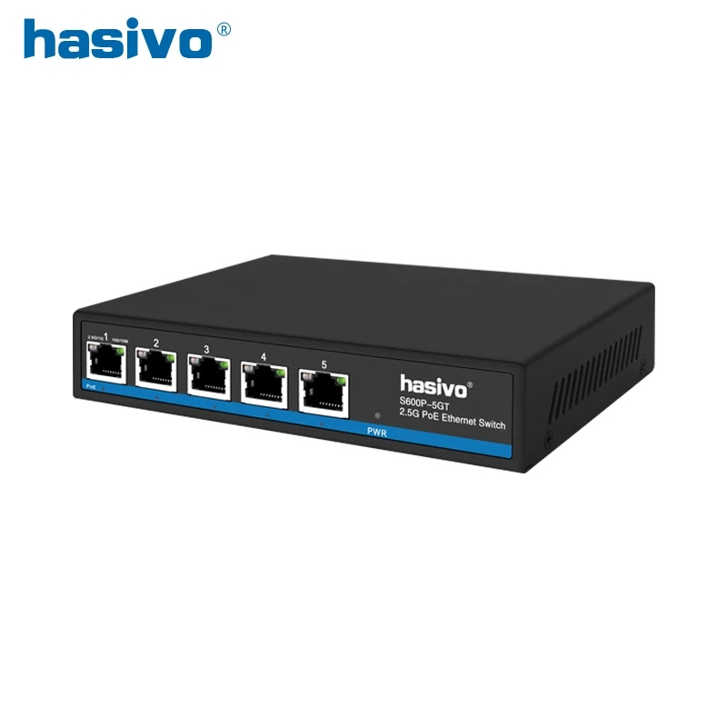 Commutateur Ethernet PoE de bureau, commutateur réseau RJ45, 5x2.5G