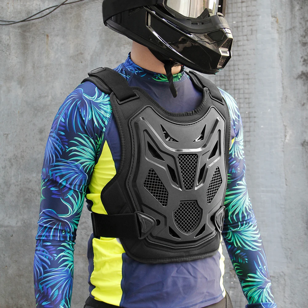 Men's Motorcycle Armor Vest Anti-fall Wear-resistant Motocross Jacket Body Armor Motorbike Chest Protector Moto Riding Clothing view 5
