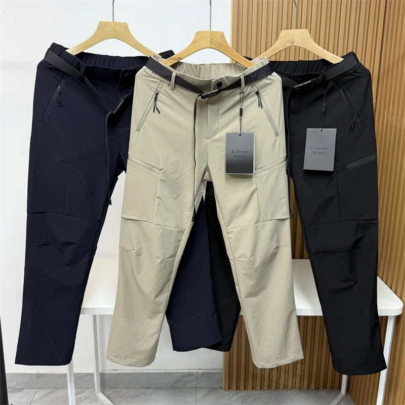 

Мужские легкие дышащие быстросохнущие эластичные осенние повседневные брюки Outdoor High-End MX4D с воротником-стойкой и многофункциональными элементами