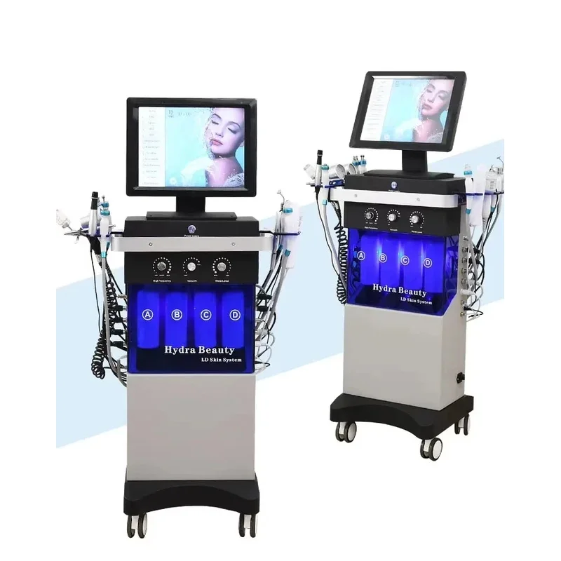 جهاز تجميل الوجه الجديد للنساء من EST 14-in-1 جهاز تنظيف الأكسجين للاستخدام المنزلي معدات العناية بالبشرة لـ Trea الجمالية #2