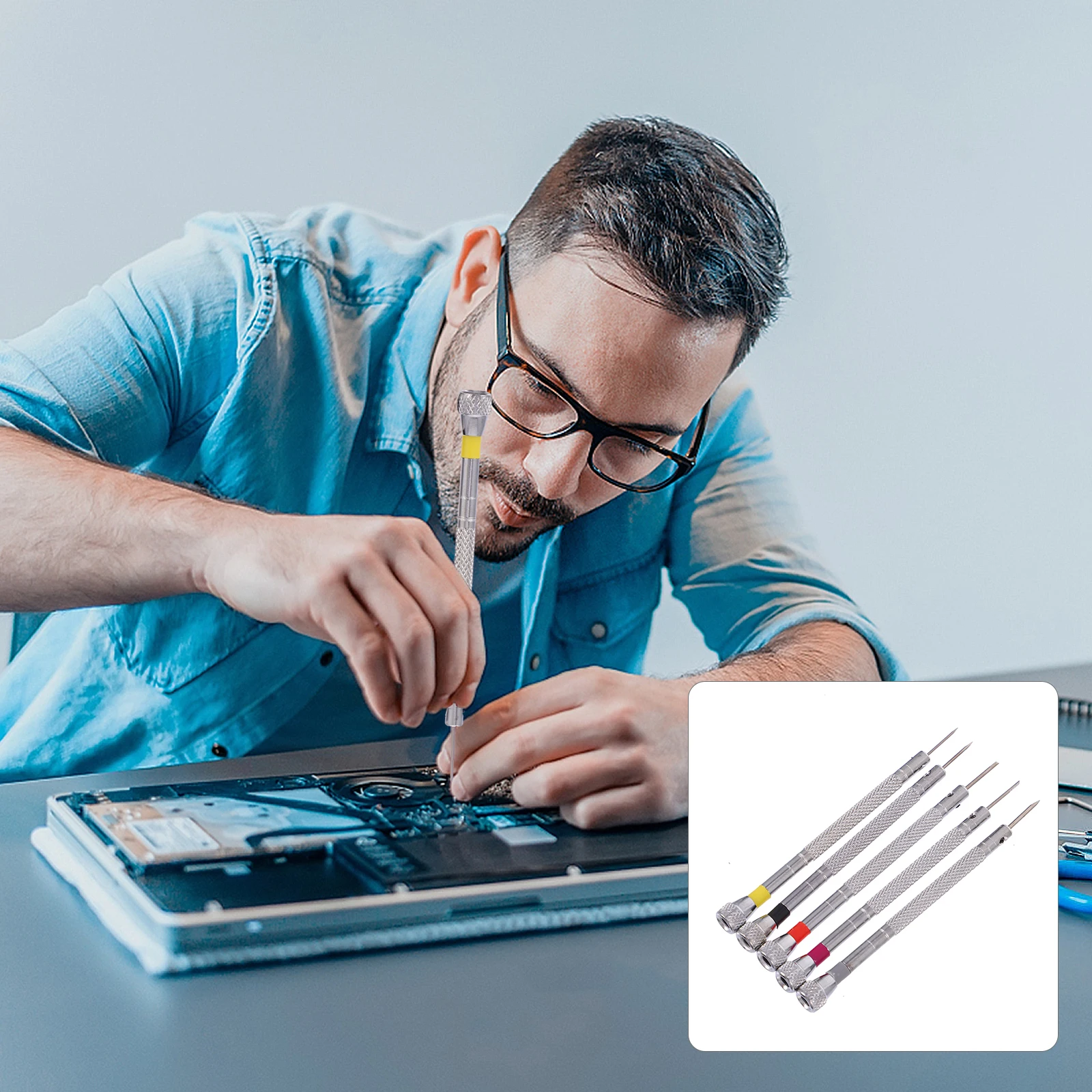 

5 pcs Mini Set Precision Kits Perfect Micro Screwdriver For Electronics Repair Carbon Steel Slotted Screwdriver Household Repair