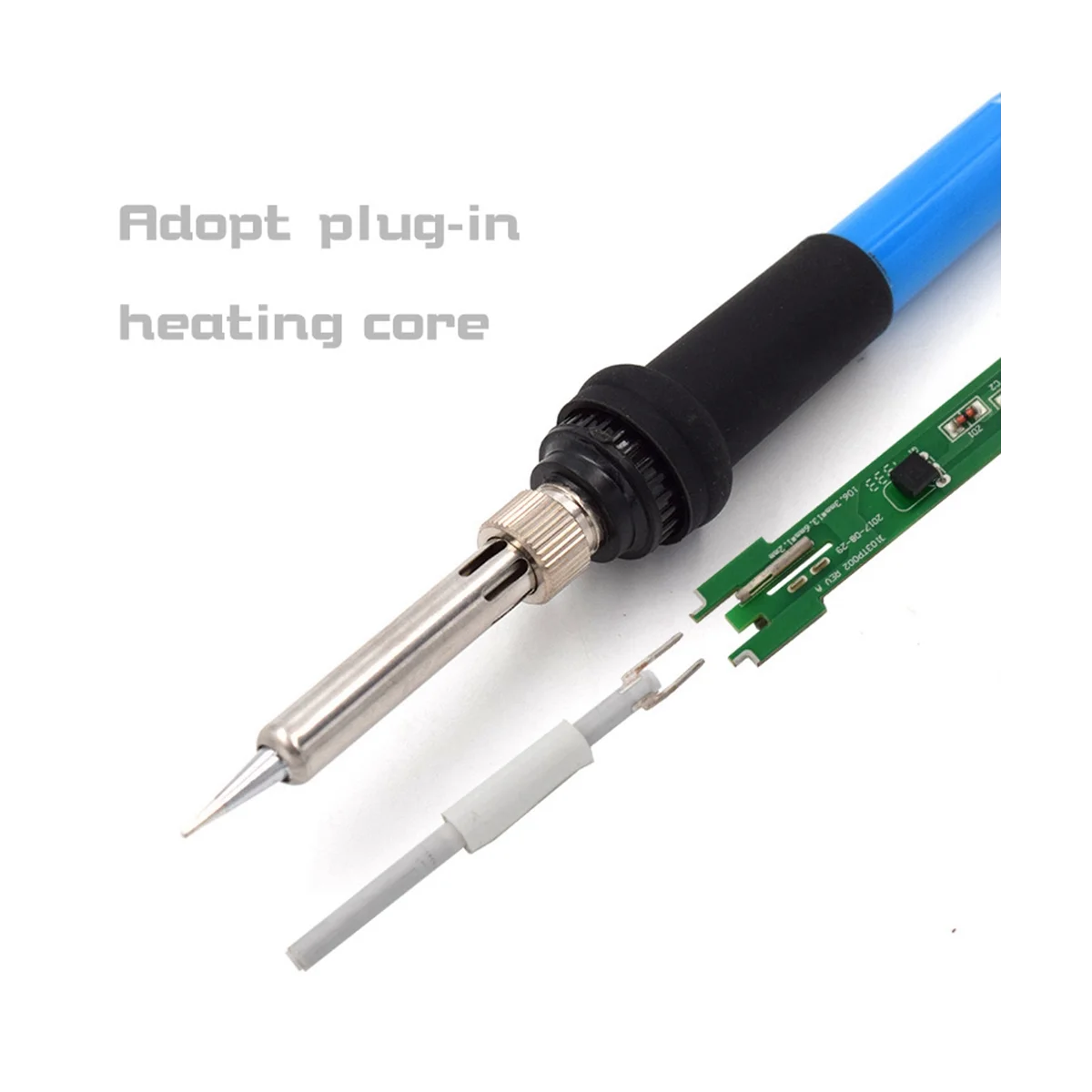 Electric Soldering Iron Tool Set Internal Heating Type Temperature Regulating Electric Luo Iron Welding Pen Set EU Plug