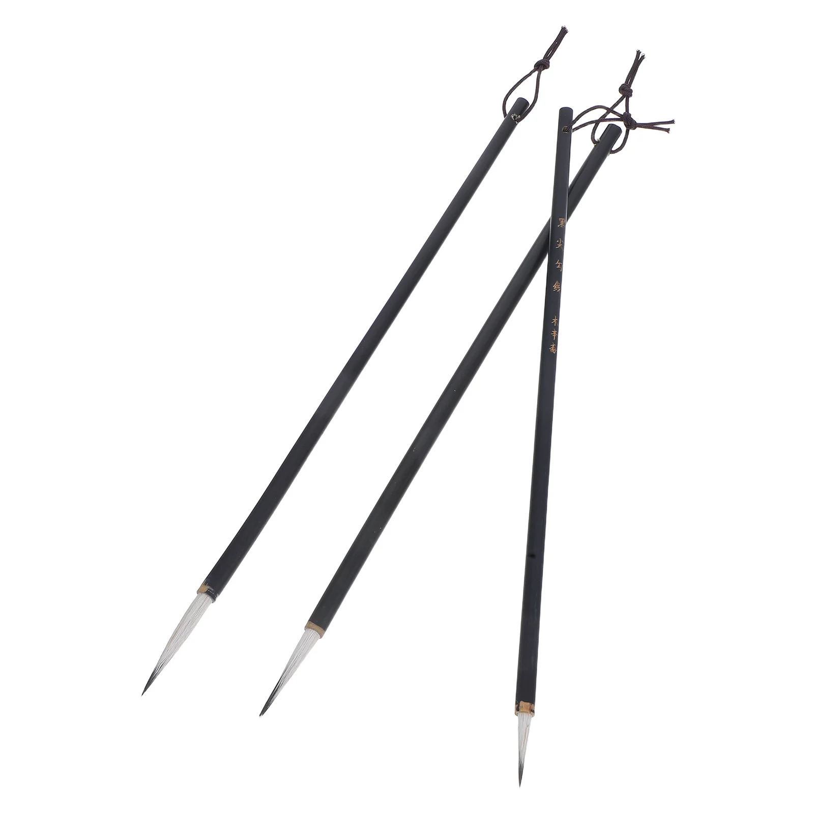 

3Pcs Fine Tip Chinese Painting Brushes for Delicate Line Drawing Flower Bird Outlining Traditional Ink Art Tools