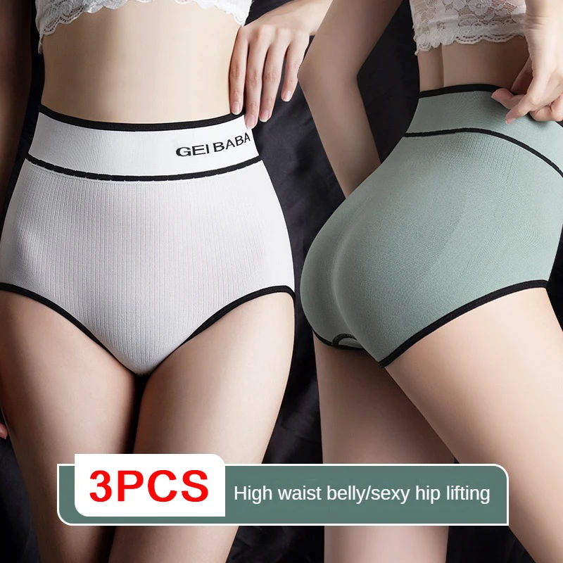 

Large Size Underpanties Tighten the Abdomen Woman Comfortable Lingerie Butt Lift Sexy High Waist Women's Panties Briefs Female