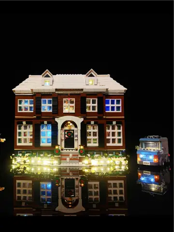 Led Light Kit for LEGO Home Alone Kevin 21330 House With Lamp Ideas Not Include Building Block(Only Led Light Kit)