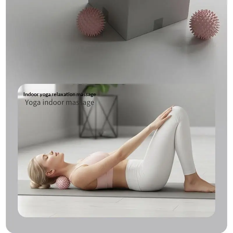 Foot Massage Ball With Spikes Pilates For Feet Yoga Sports Fitness Muscle Relaxation Massage Ball Plantar Fasciitis Therapy Ball - view 6