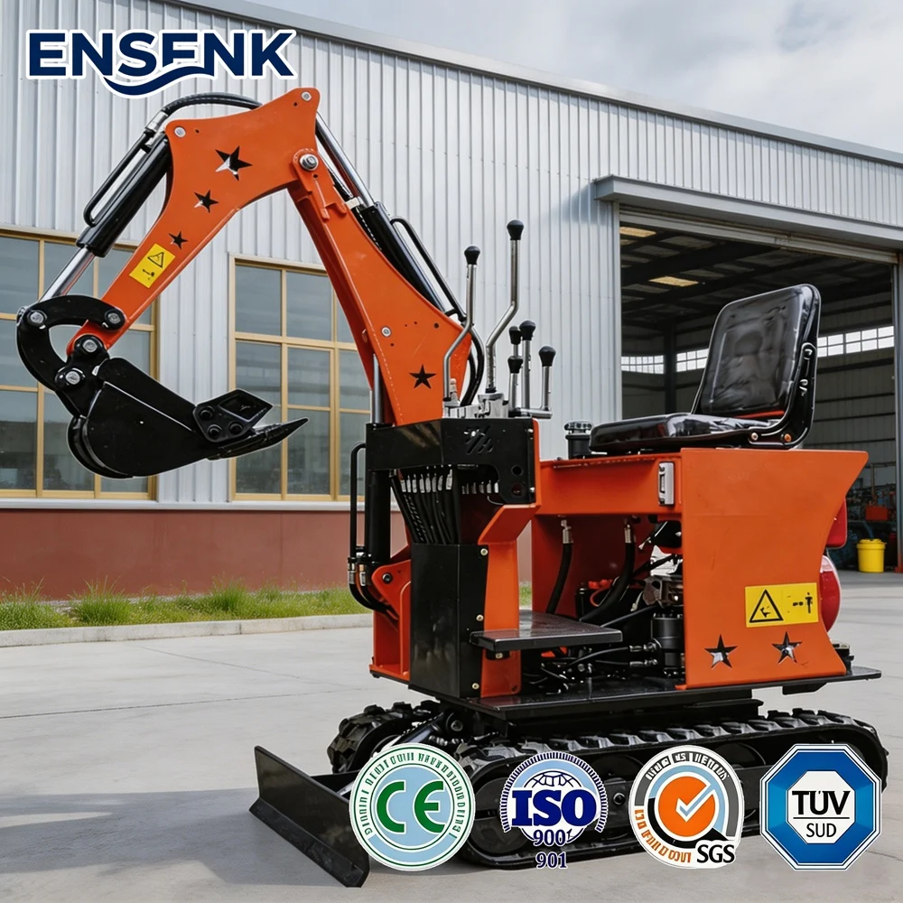 

1.0Ton Mini Excavator Construction 0.8Ton 1.5Ton 2.5Ton Kubota engine Diesel engine Agriculture Forestry Machinery CE Backhoe