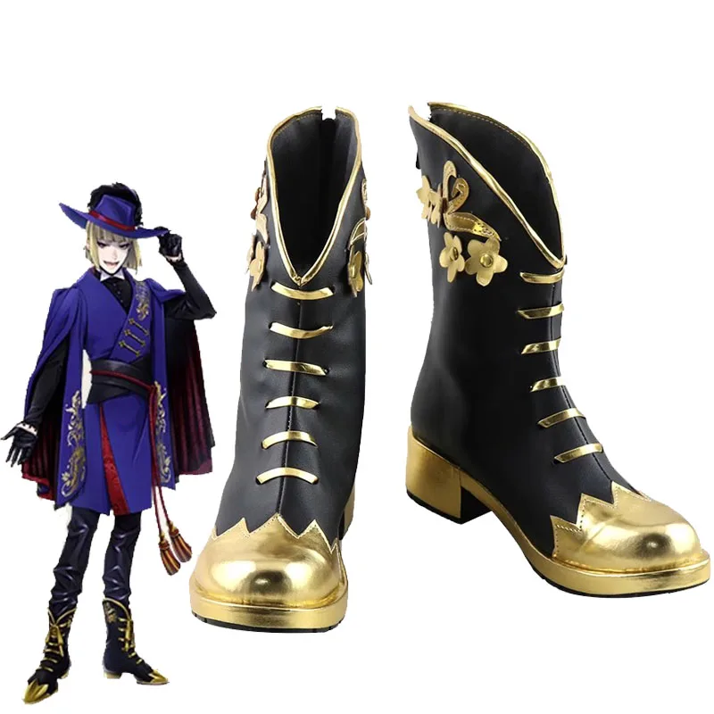 

Pomefiore Rook Hunt Cosplay Shoes Twisted-Wonderland I See You Boots Game And Anime Playing Shoes Unisex Short Boots