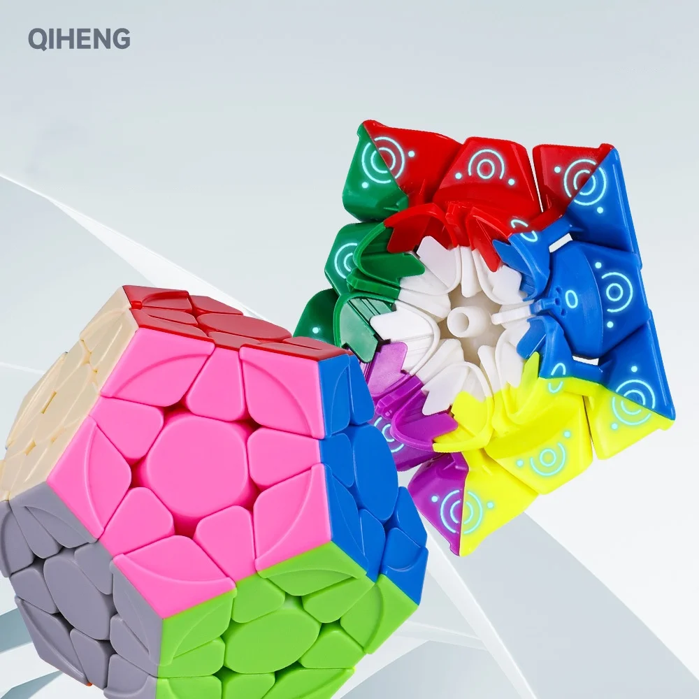 QIYI Qiheng S2 Megaminx Stickerless Magic Cube Puzzle Speed Magic Cubes Education Learnning Cubo Magico Toys For Children Kids