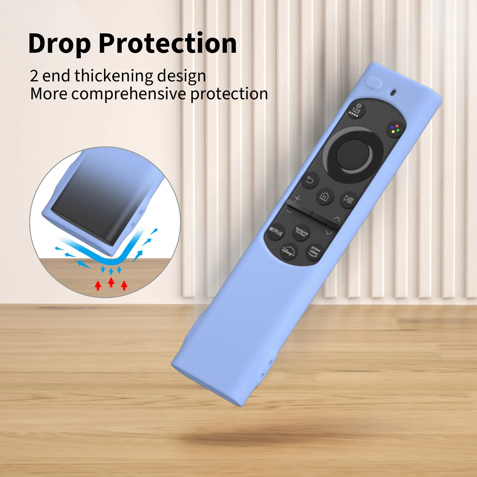 Silicone Remote Controller Cases Protective Covers for Smart TV Shockproof Remote Control Sleeve for Samsung BN59-01385A TM2180E