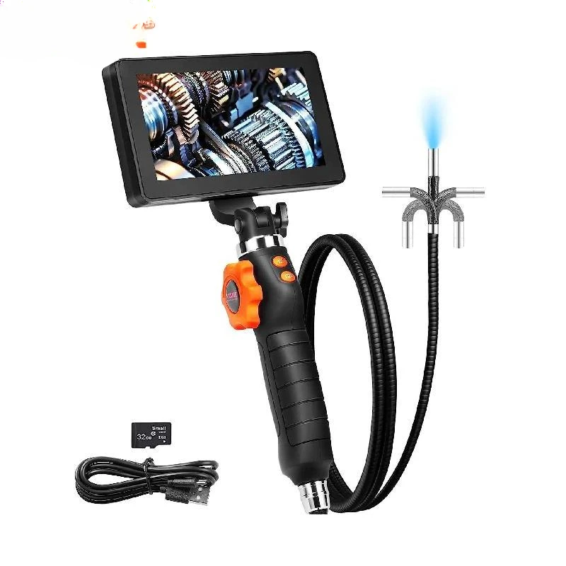 Articulating Borescope Camera with Light Two-way Articulated Endoscope Inspection with 6.4mm Tiny Lens 5