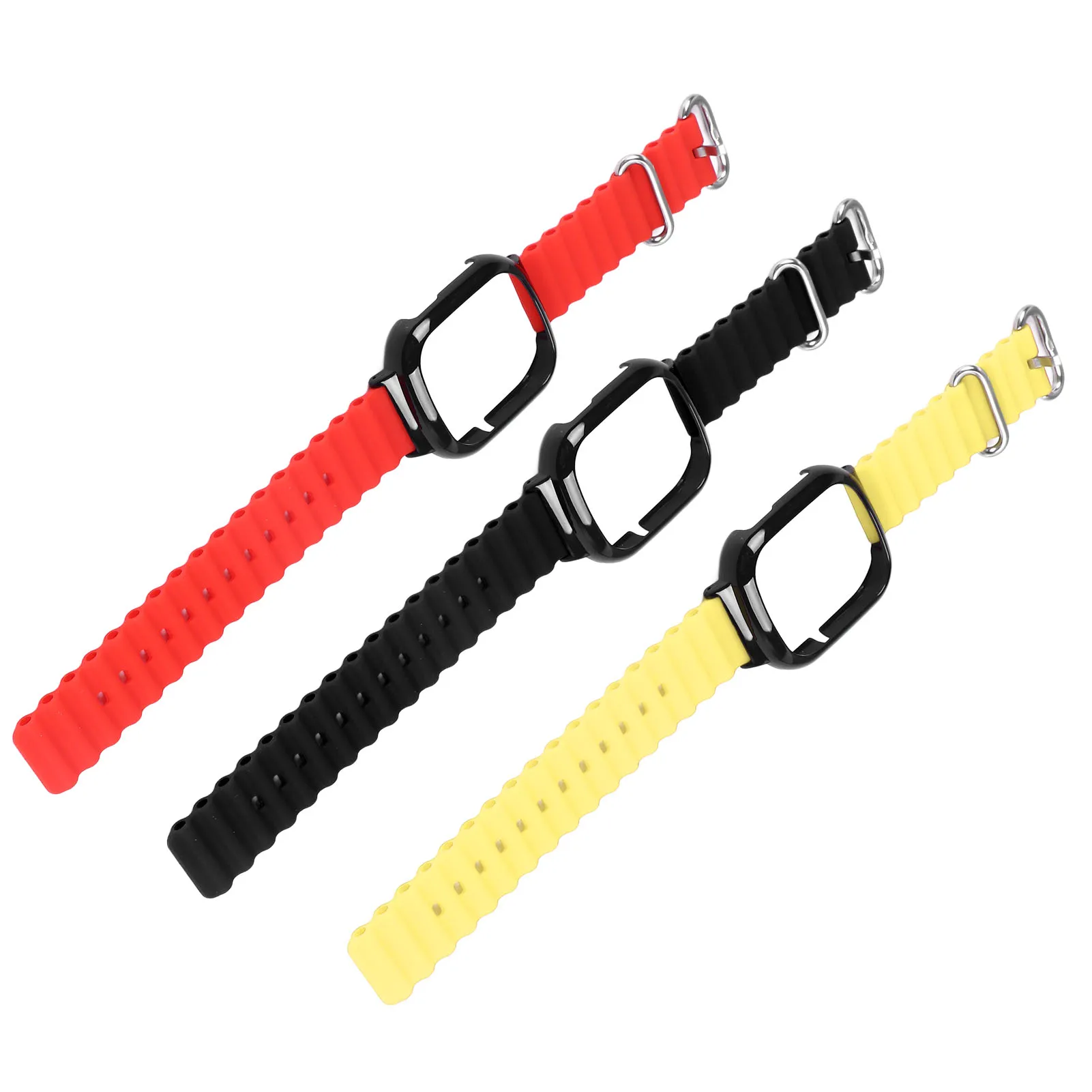 حزام ساعة رياضي من السيليكون مع حافظة بديلة لهاتف Honor 4 قابل للتعديل ومضاد للسقوط وناعم 2 في 1 حزام ساعة يد رياضية