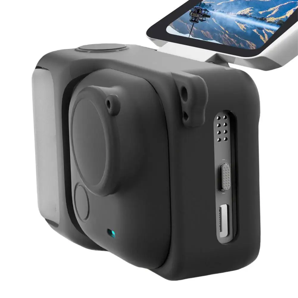 

Silicone Protective Case For insta GO Ultra Shockproof Skin Cover With Lens Cap Anti-lossing Rope For insta GO Ultra Camer
