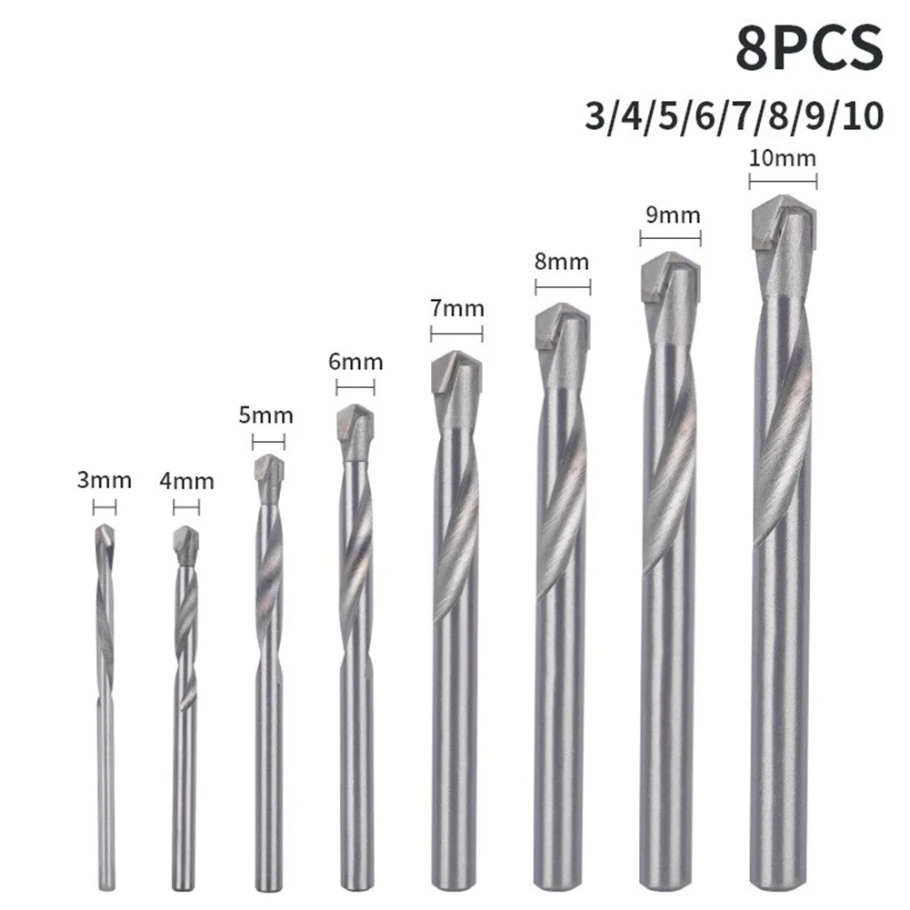 Professional Grade 8pcs M35 Alloy Drill Bits Tailored for Precision Work on High Hardness Metals Like Aluminum and Copper
