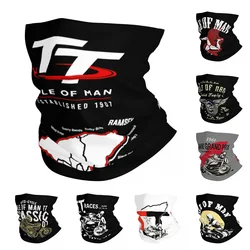 Tour de cou imprimé Isle Of Man TT pour hommes et femmes, bandana de moto, écharpe ronde, bande de sauna chaude, randonnée, adultes, toutes saisons