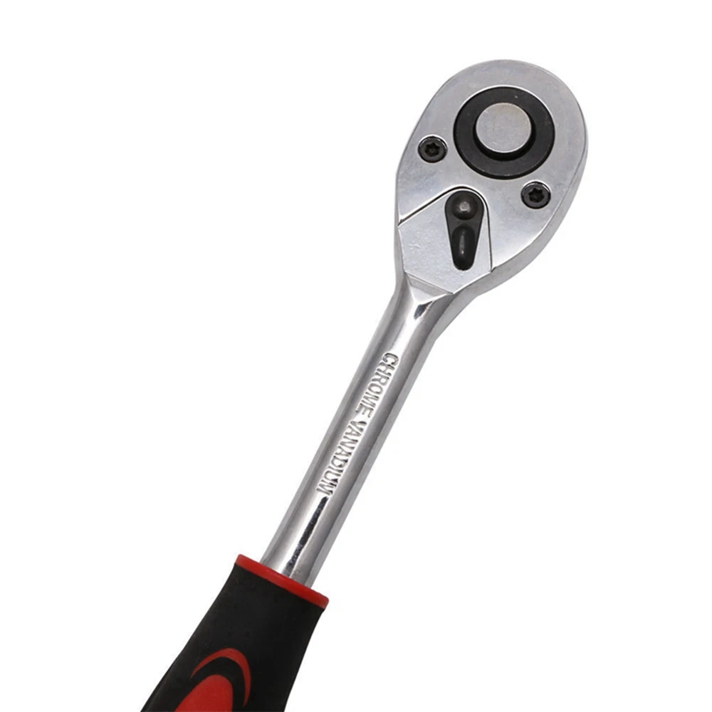 3/8 Torque Ratchet Wrench Socket 24 Teeth Quick Release Spanner Socket Drive Hand Tool Wrench Repair Tools