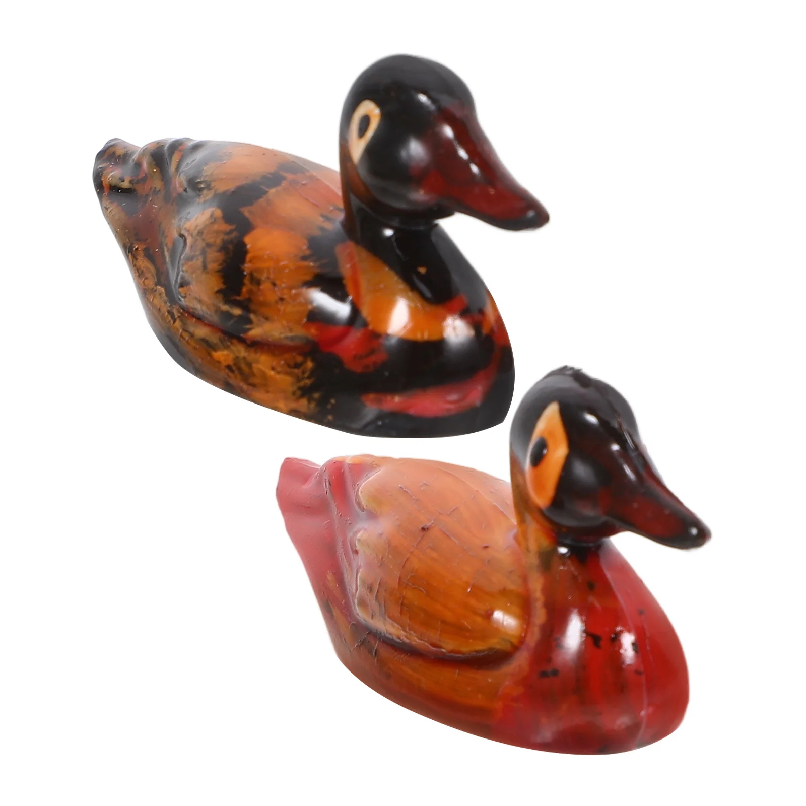 

1Pair Duck Decoration Resin Crafts Wedding Anniversary Romantic Desktop Love Bird Statue Duck Statue