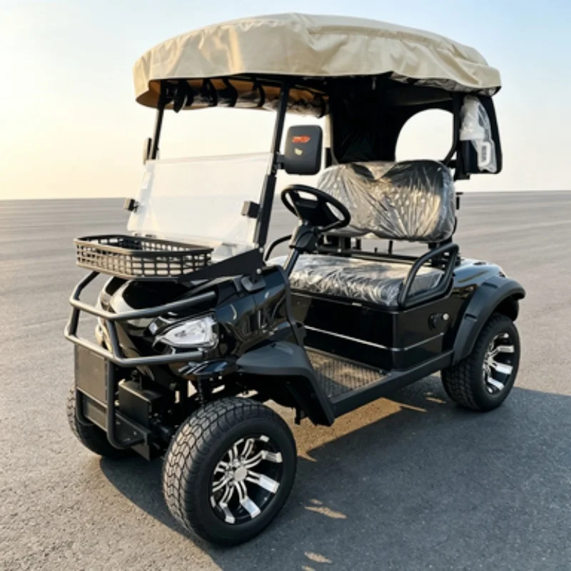 Golf Cart Club Electric Golf Cart Suitable For Shooting Range Hunting Sand Bucket X2 Bumper Front Basket Golf Bag Rain Cover